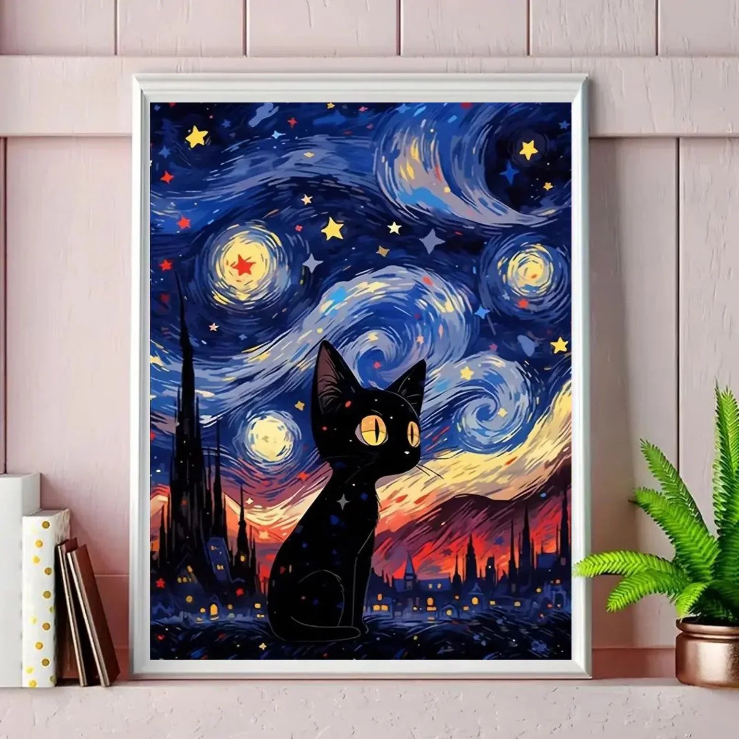 1pc Paint by Numbers Kit for Adults Beginner on Canvas, Painting Kits for Adults, DIY Hobbies for Women, Frameelss