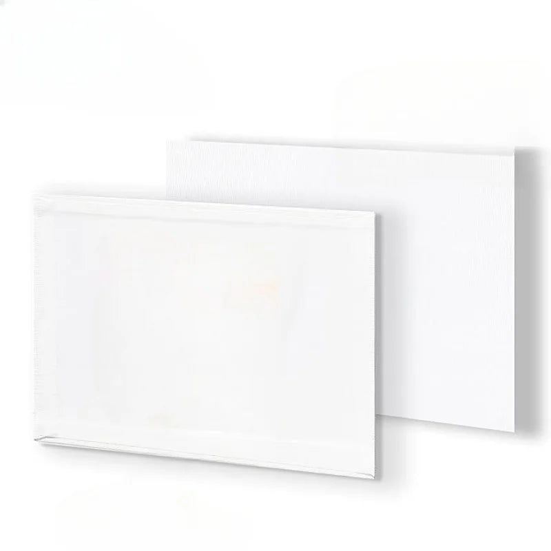 6pcs Canvas Board For Painting Cotton Blank Primed White Suitable For Gouache Watercolor Acrylic Oil Painting Art Supplies 3mm