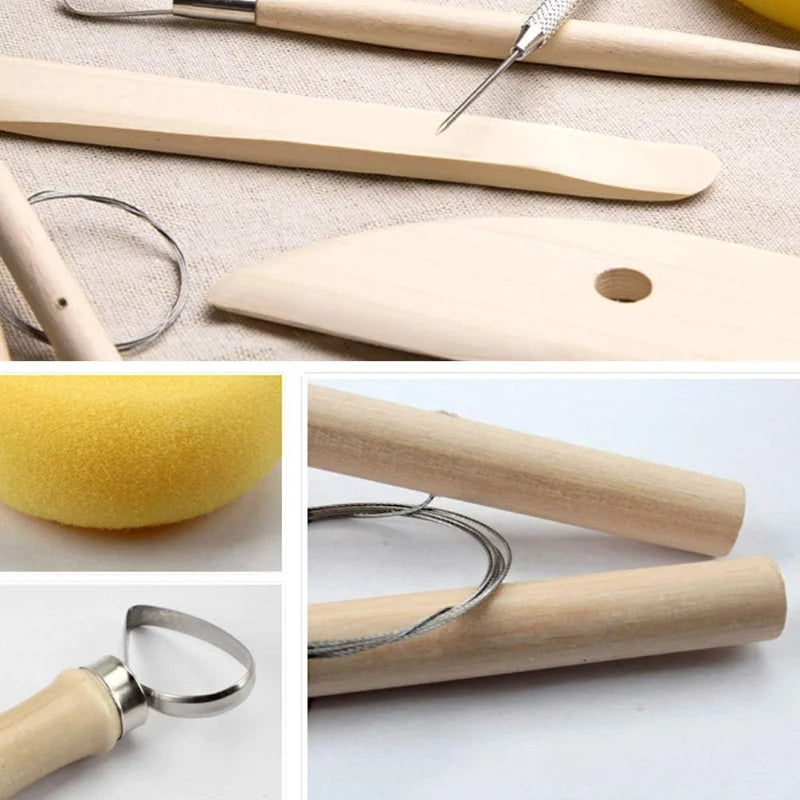 Polymer Clay Set Clay Sculpting Tools Set With Air Drying Practical Ceramic Clay Carving Tools Drawing/ Molding/ Modeling Gifts
