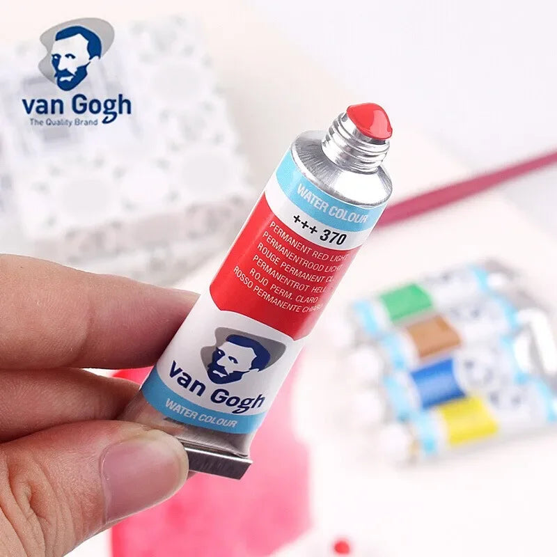 Talens Van Gogh Watercolor Paint,10ml Tube Artist Level Brilliant Transparent Intense Colors highest degree of lightfastness +++