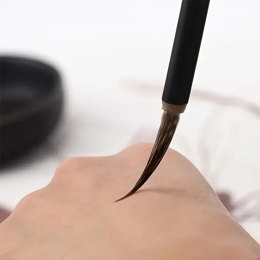 A Set Chinese Calligraphy Brush ceramics Hook Line Fine Paint Brush Pen Weasel Mouse Whisker Stone Badger Hair Paint Brush