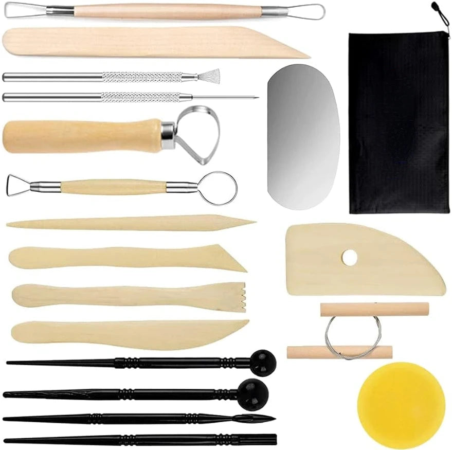 Polymer Clay Set Clay Sculpting Tools Set With Air Drying Practical Ceramic Clay Carving Tools Drawing/ Molding/ Modeling Gifts