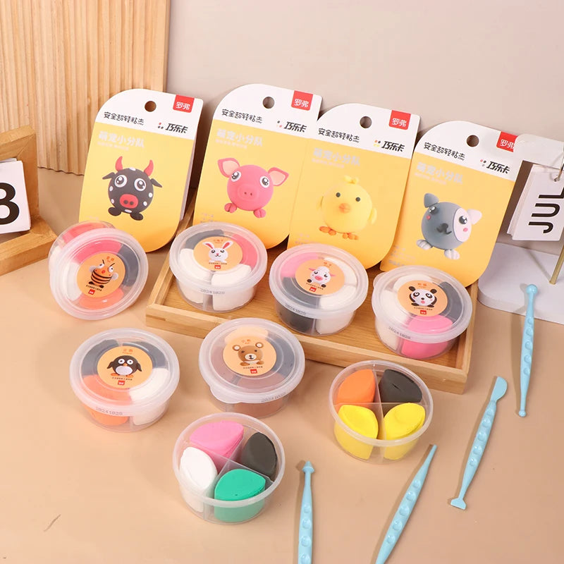 Air Dry Clay Kit For Kids, Creative Molding Clay Gift Kits With Tools, Super Light DIY Soft Clay Toys Gift Box Set Gifts