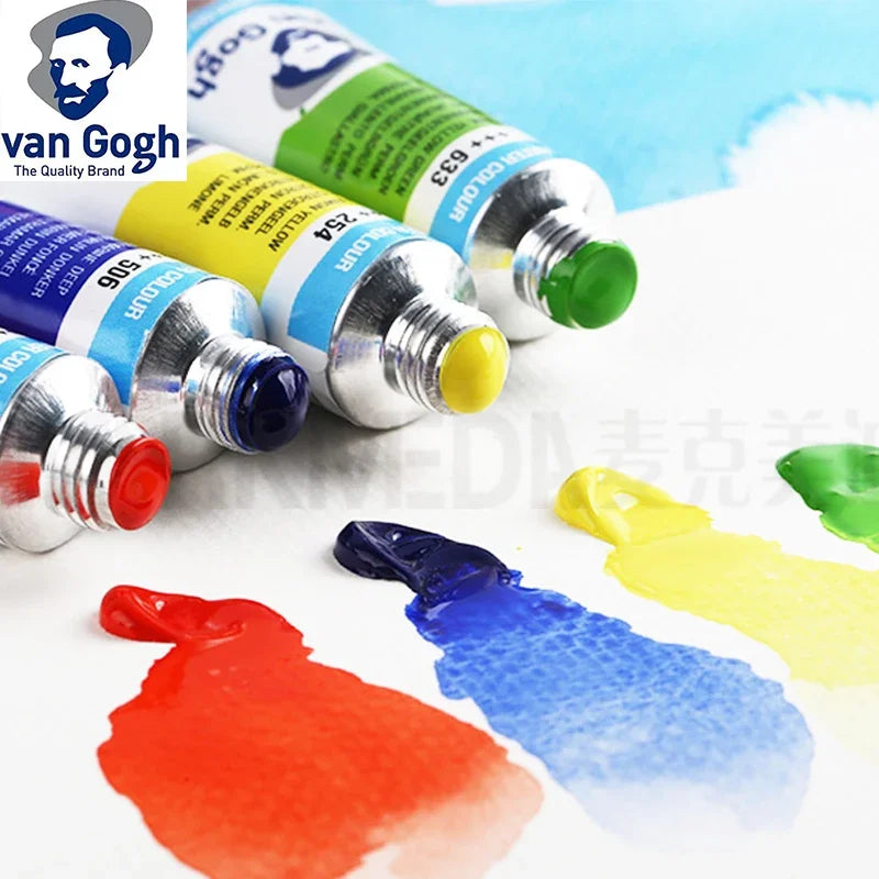 Talens Van Gogh Watercolor Paint,10ml Tube Artist Level Brilliant Transparent Intense Colors highest degree of lightfastness +++