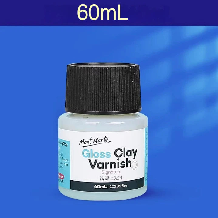 10/60/120ml Clay Varnish Waterproof Varnish Gloss Clay Air Dry for Stone Polishing Acrylic Paint Oil Handmade Diy Pottery Glossy