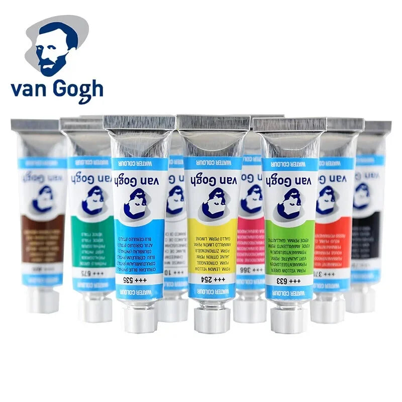 Talens Van Gogh Watercolor Paint,10ml Tube Artist Level Brilliant Transparent Intense Colors highest degree of lightfastness +++