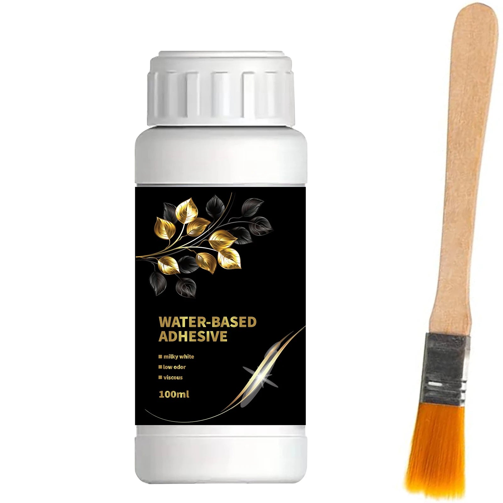 100ml/200ml Golden Leaf Gilding Adhesive Kit - Water-Based Epoxy Resin Glue for Metal Foil, Crafts & Jewelry Making on Wood, Gla