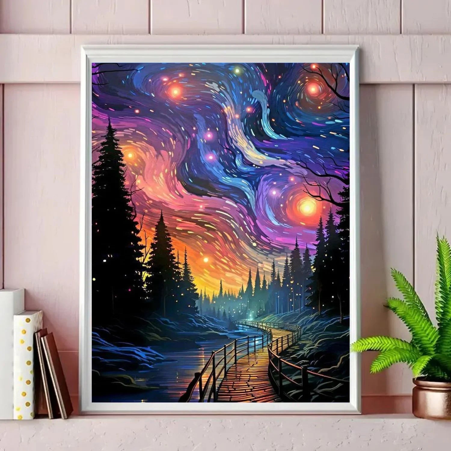 1pc Paint by Numbers Kit for Adults Beginner on Canvas, Painting Kits for Adults, DIY Hobbies for Women, Frameelss