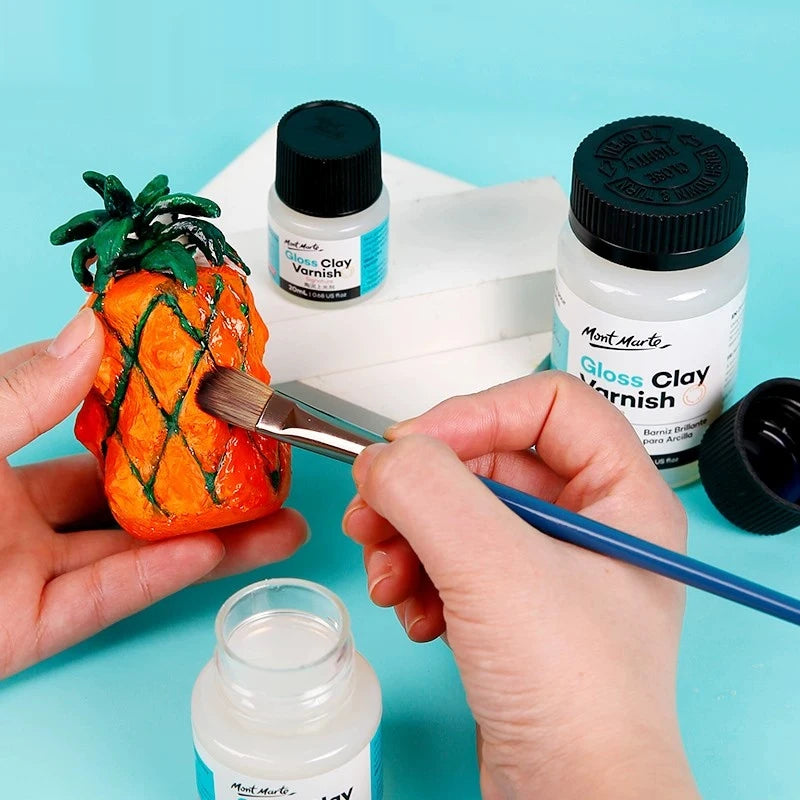 10/60/120ml Clay Varnish Waterproof Varnish Gloss Clay Air Dry for Stone Polishing Acrylic Paint Oil Handmade Diy Pottery Glossy