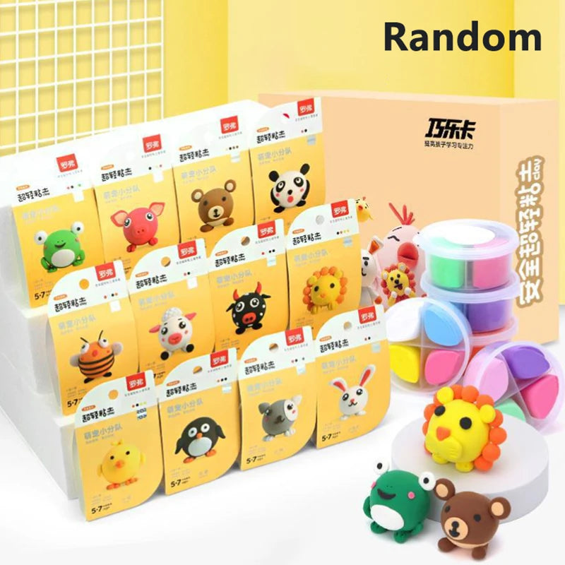 Air Dry Clay Kit For Kids, Creative Molding Clay Gift Kits With Tools, Super Light DIY Soft Clay Toys Gift Box Set Gifts