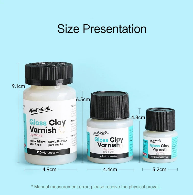 10/60/120ml Clay Varnish Waterproof Varnish Gloss Clay Air Dry for Stone Polishing Acrylic Paint Oil Handmade Diy Pottery Glossy