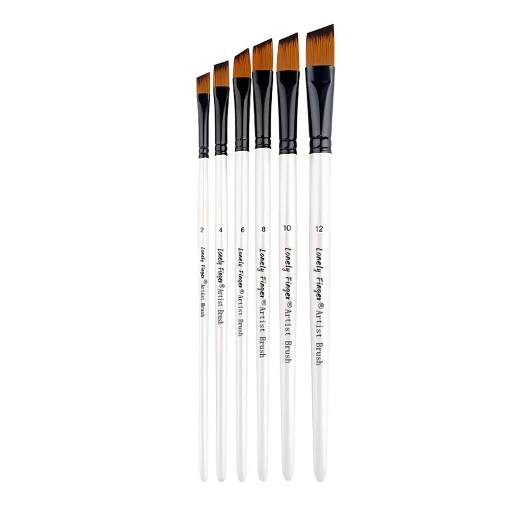 6pcs Artist Paint Brushes Set Artist Paintbrushes For Acrylic Oil Watercolor Acrylic Painting For Body Face Rock Canvas