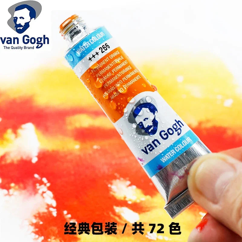 Talens Van Gogh Watercolor Paint,10ml Tube Artist Level Brilliant Transparent Intense Colors highest degree of lightfastness +++